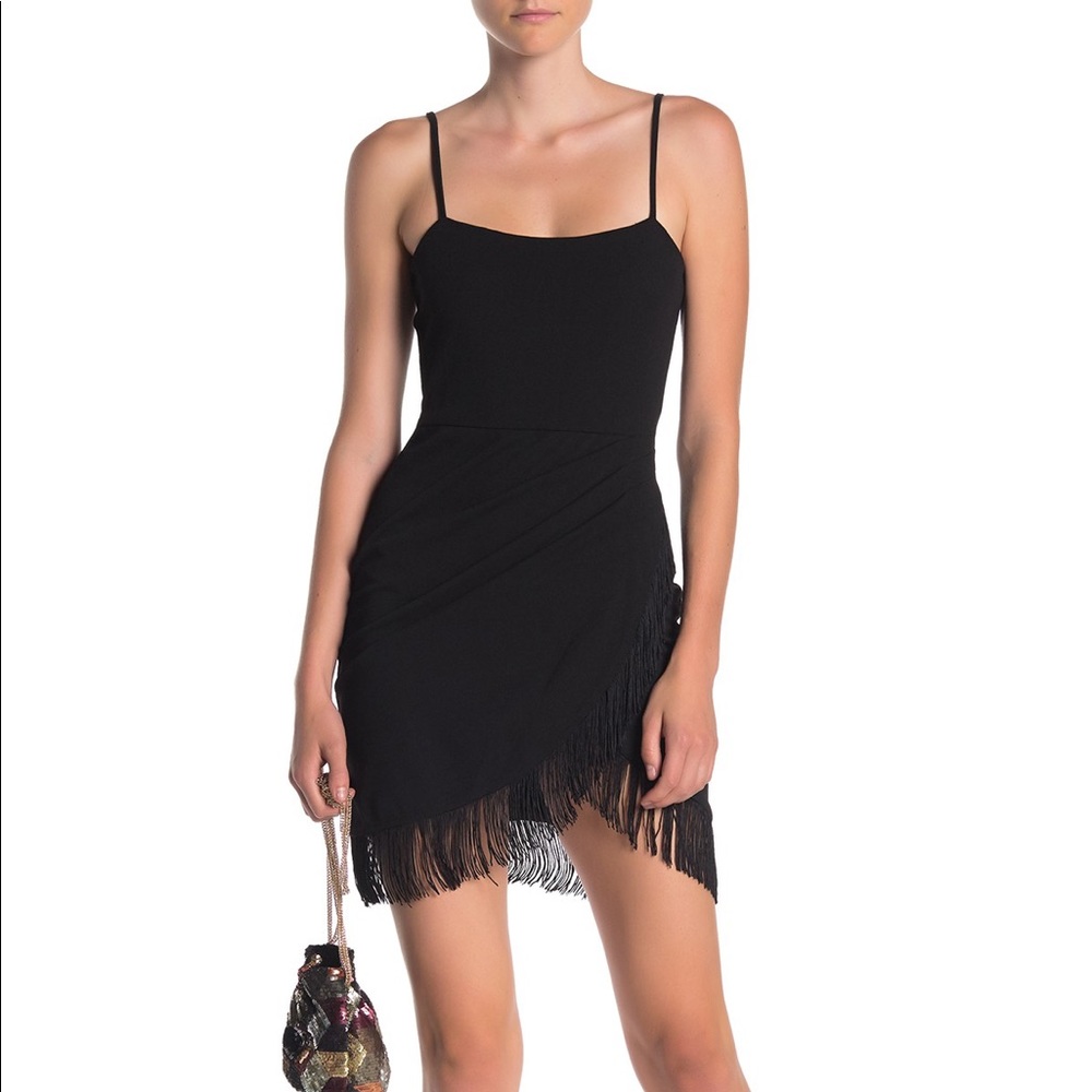 Little Black Fringe Dress